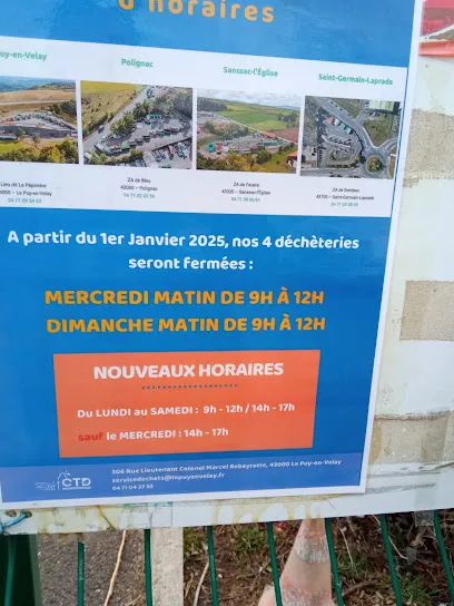 Déchèterie de Sanssac l'Eglise