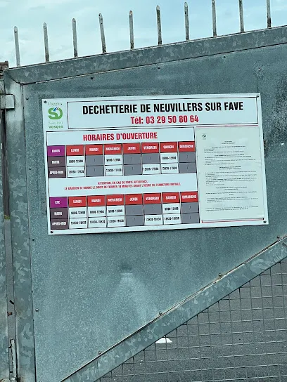 Déchèterie de Neuvillers-sur-fave
