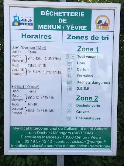Déchèterie de Mehun sur Yèvre