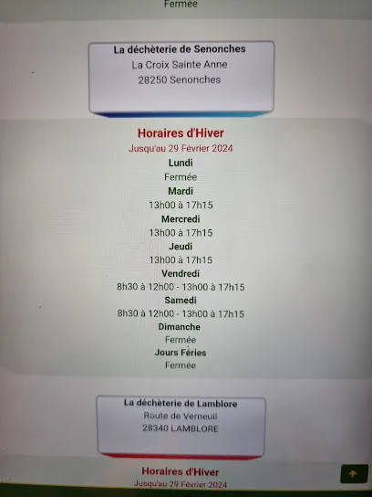 Déchèterie de Senonches