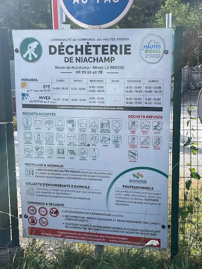 Déchèterie de Niachamp - la Bresse