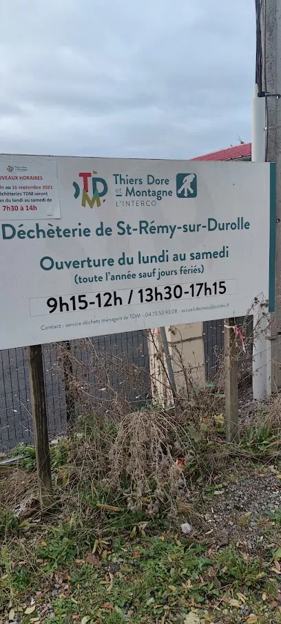 Déchèterie de Saint Rémy sur Durolle