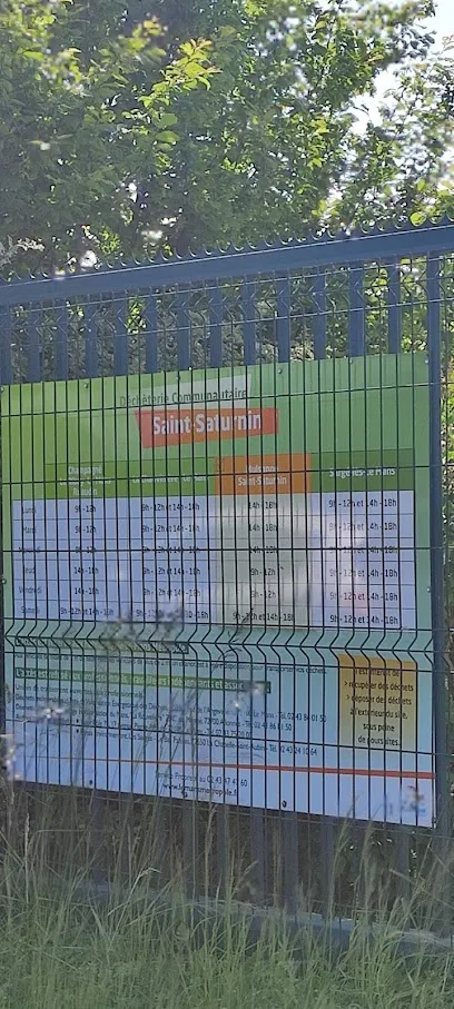 Décheterie de Saint Saturnin