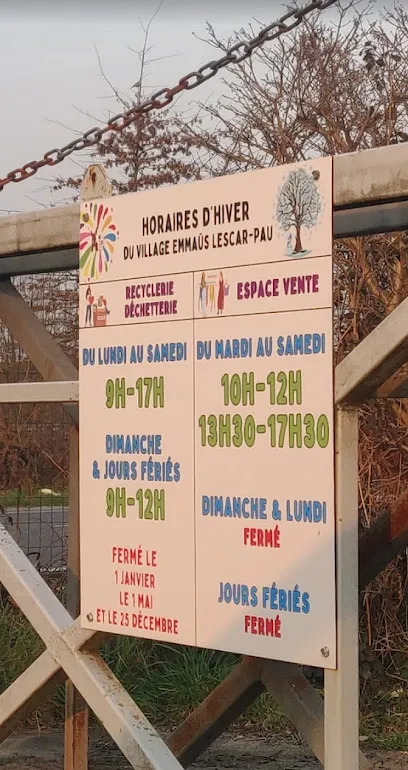 Déchèterie de Lescar Recyclerie Emmaus