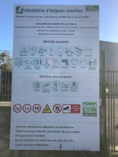 Déchèterie d'Avignon Courtine